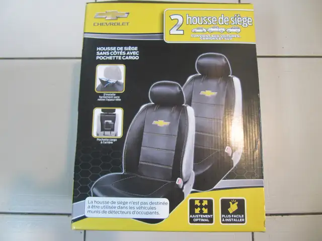 Chevrolet GM Licensed Leatherette Sideless Seat Covers Brand New - Photo 6