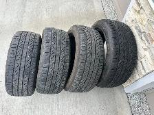 Free Pirelli P235/50ZR18 tires with 50% tread left.