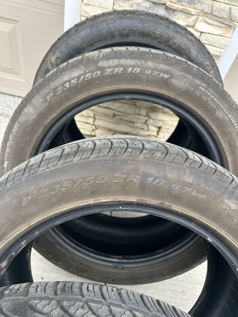 Free Pirelli P235/50ZR18 tires with 50% tread left. - Photo 3