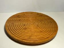 Round Bamboo Serving Tray / Lazy Susan