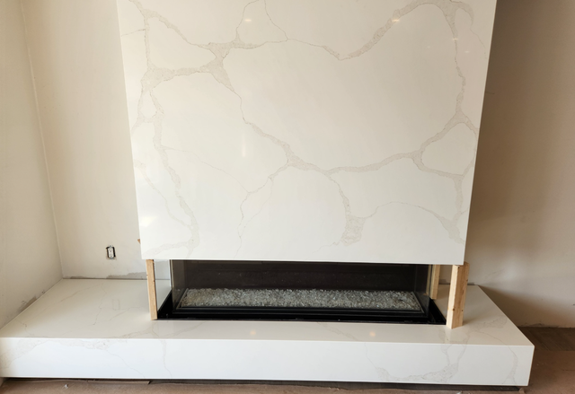 Beautiful Lavish White Countertop With Veins 437-522-8447