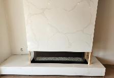 Beautiful Lavish White Countertop With Veins 437-522-8447
