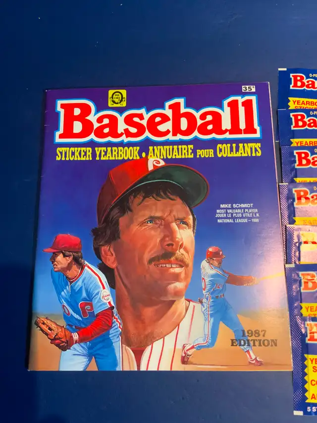 1987 O-PEE-CHEE baseball sticker album & 20 unopened packs Bonds - Photo 3