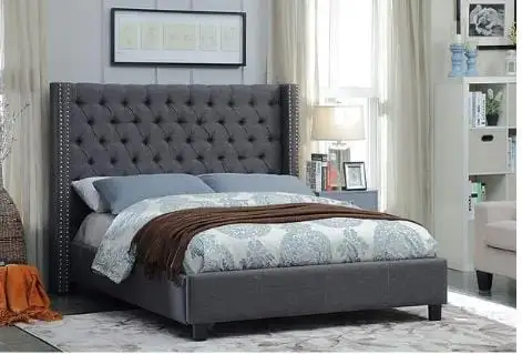 wooden Bed Frame with Strong Support - Photo 2