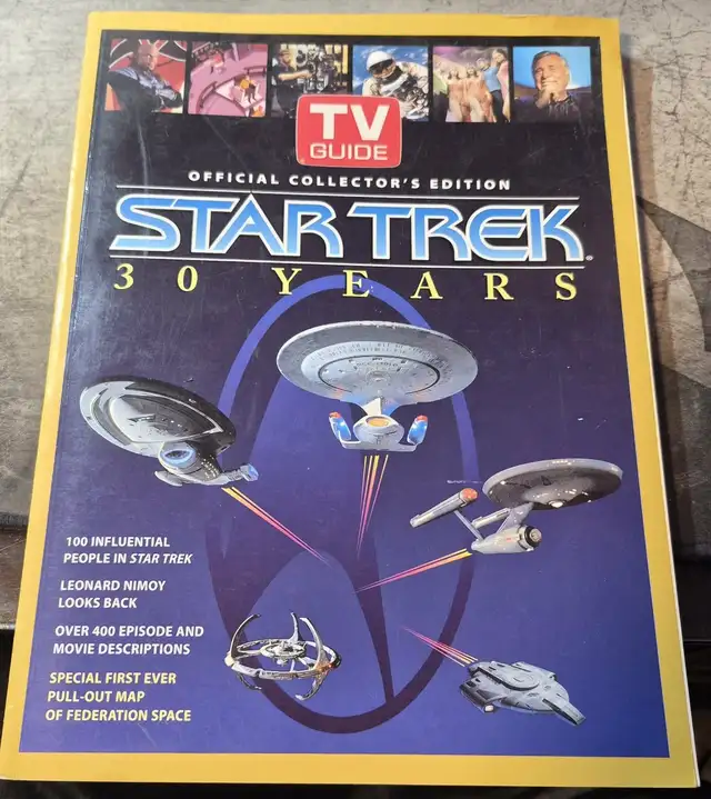 STAR TREK 30 YEARS–TV GUIDE COLLECTOR’S EDITION – COMPLETE   MAP