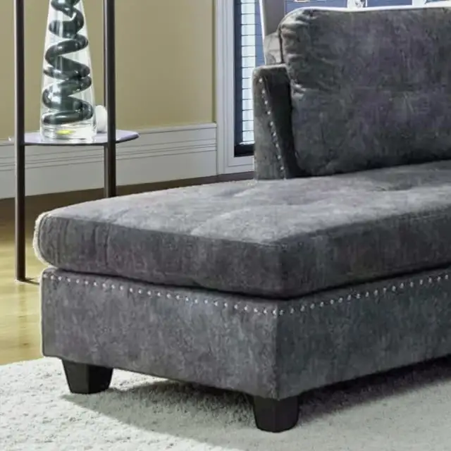 New Sleek 4-Piece Sectional Sofa Set - Grey Grand Sale - Photo 2