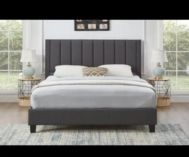 Strong Platform Bed Frame No Box Spring Needed - Photo 3