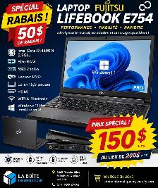 Fujitsu Lifebook E754 15,6po i7-4600M 2.9Ghz SSD 256Go DVD HDMI