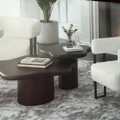 DESIGNERS SCARLET ACCENT CHAIR IN IVORY BOUCLE AND BLACK. - Photo 9