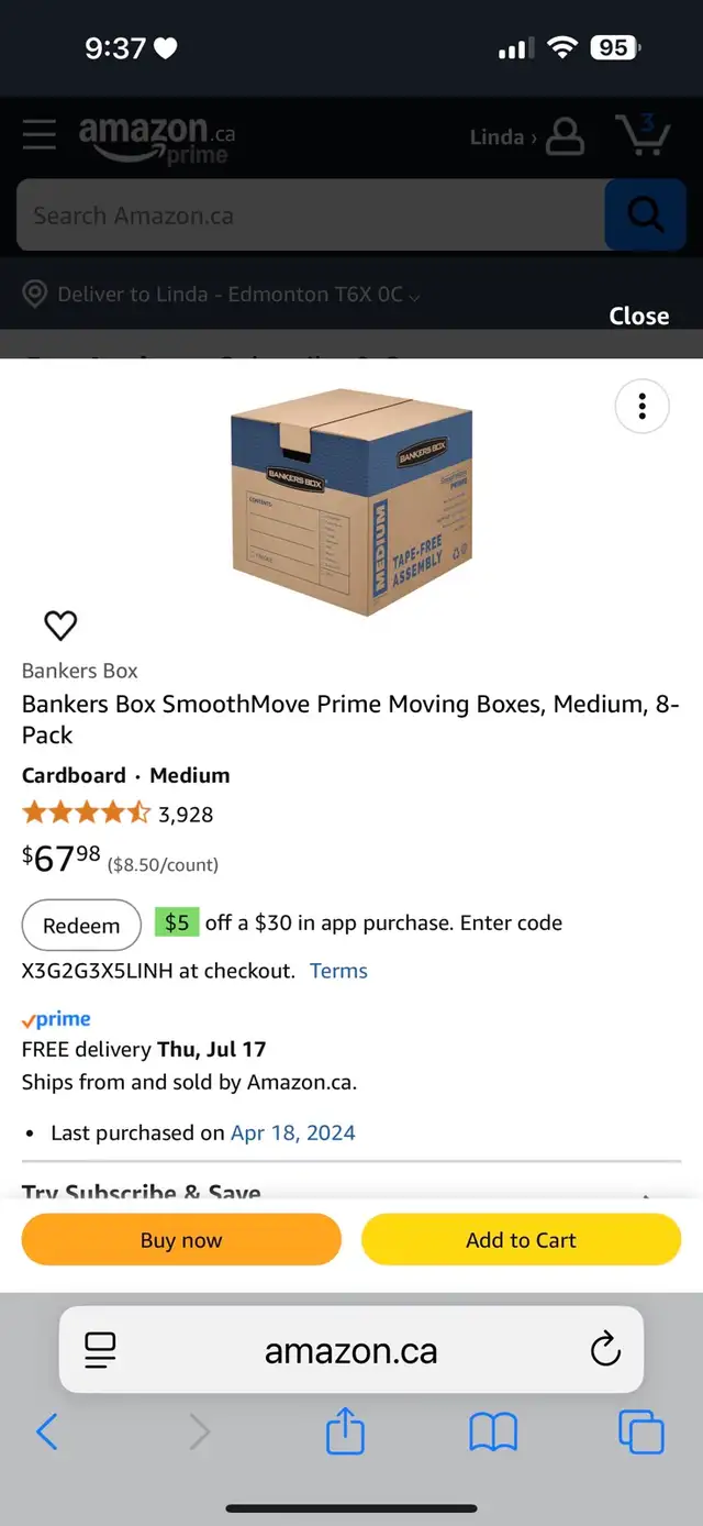 moving or storage boxes
