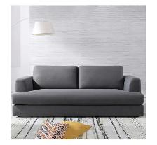 Dark grey fabric bench sofa - Photo 3