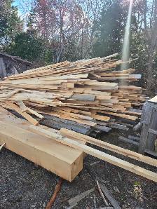 Huge pile of lumber