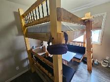 Free Bunk Beds with convertible lower bed/table