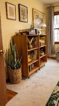 Mid century TEAK TECK Modulaire. Bahut disques vinyles, biblioth