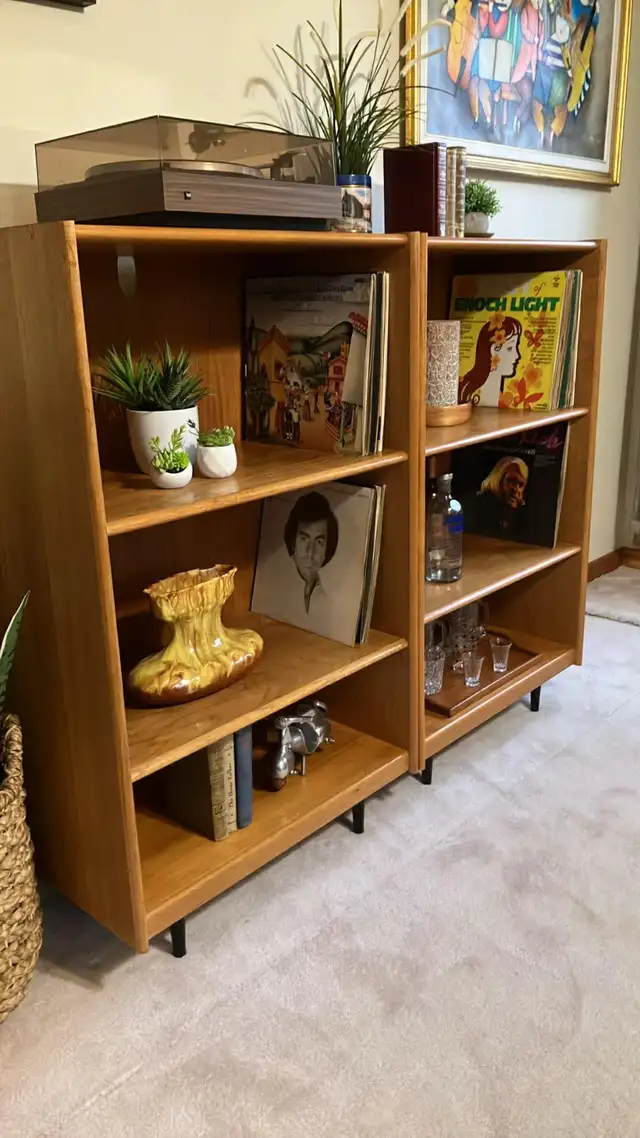 Mid century TEAK TECK Modulaire. Bahut disques vinyles, biblioth - Photo 6
