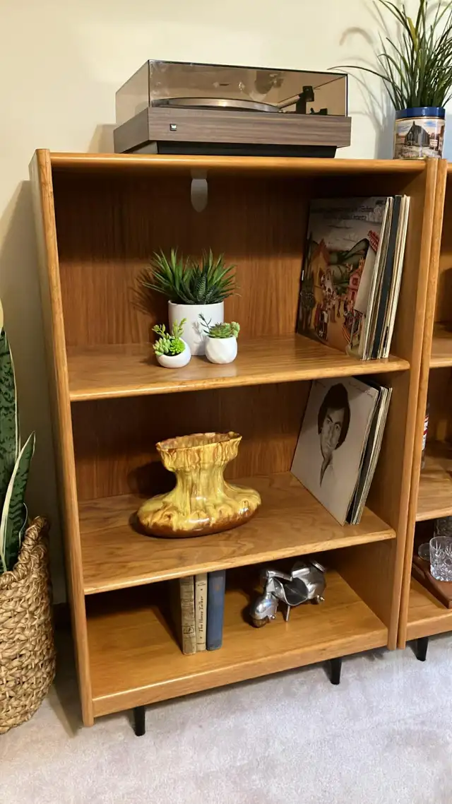 Mid century TEAK TECK Modulaire. Bahut disques vinyles, biblioth - Photo 10