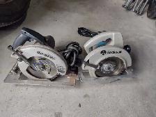 1 Scie circulaire 7''1/2 les deux en bonne condition