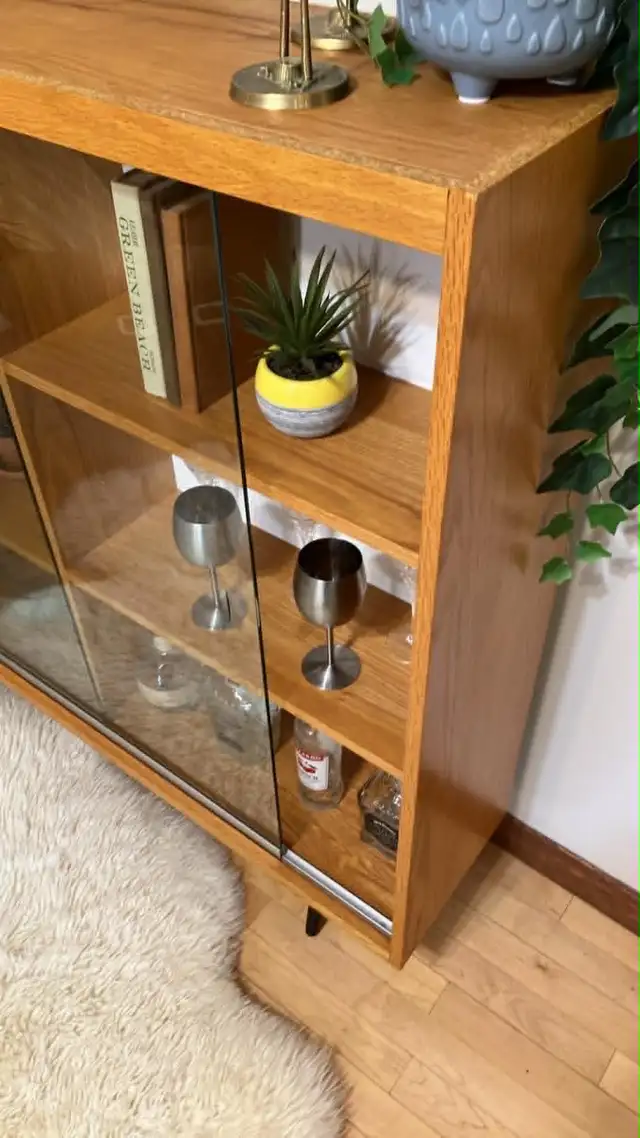 Mid century. TEAK TECK lampe / Crédence, buffet, bibliothèque, s - Photo 4