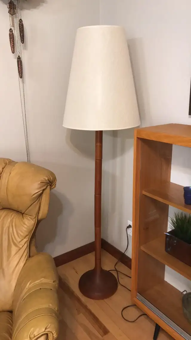 Mid century. TEAK TECK lampe / Crédence, buffet, bibliothèque, s - Photo 6