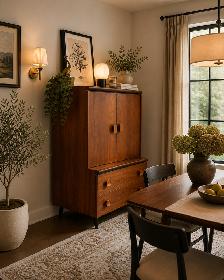Mid century. TEAK TECK. Buffet, tallboy, bahut disques vinyles, - Photo 9