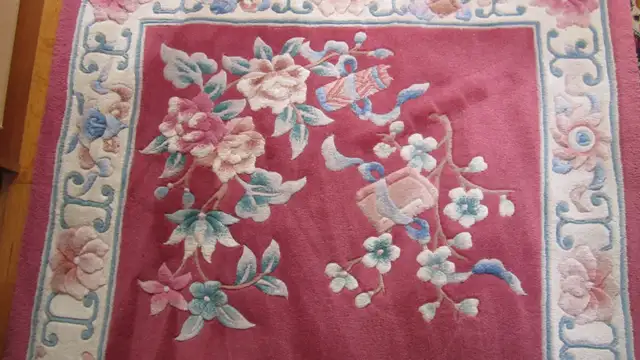 LOVELY 42"X 69" HANDMADE ORIENTAL STYLE WOOL RUG - Photo 5