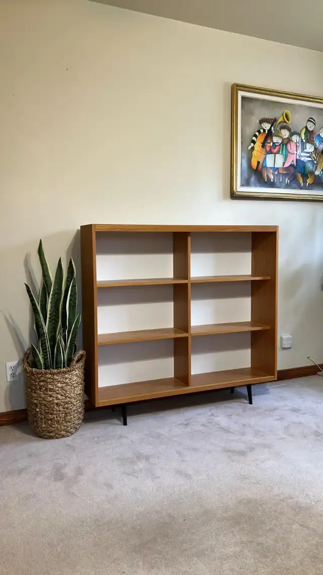 Mid century. Vitrine, buffet, bibliothèque. Lampe teak teck PAS - Photo 3