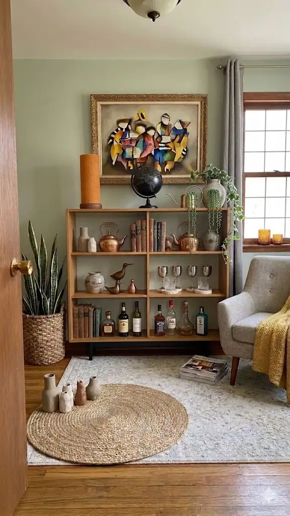 Mid century. Vitrine, buffet, bibliothèque. Lampe teak teck PAS - Photo 4