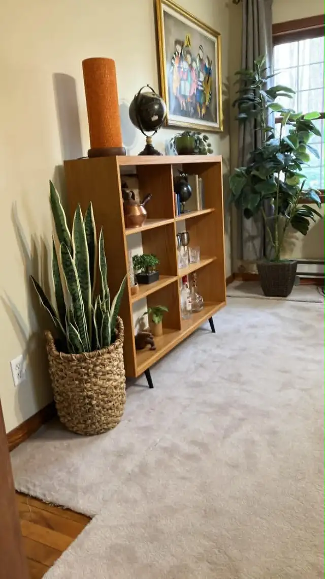 Mid century. Vitrine, buffet, bibliothèque. Lampe teak teck PAS - Photo 7