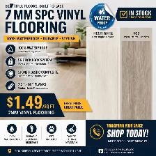7mm vinyl flooring $1.49