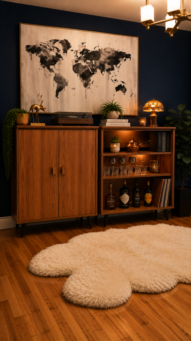Mid century. TEAK TECK. Modulaire. Crédence, buffet disque vinyl - Photo 8