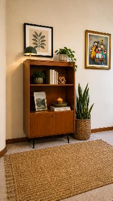 Mid century. TEAK TECK. Buffet, bibliothèque, bar, bahut disques