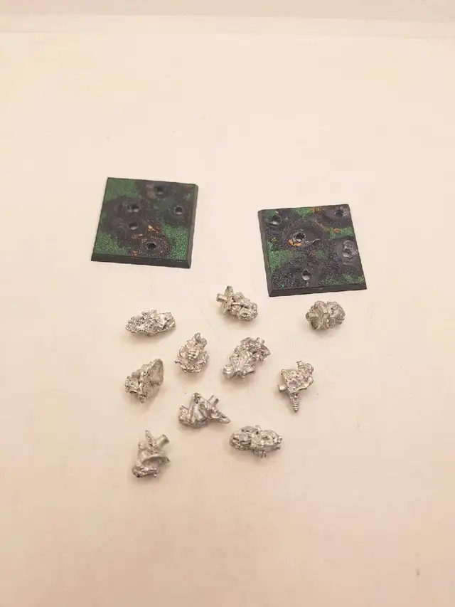 Warhammer Fantasy 40k AoS 10 RARE METAL OOP Nurglings