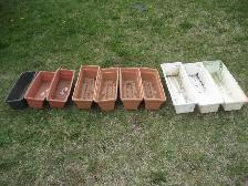 Rectangular outdoor planters