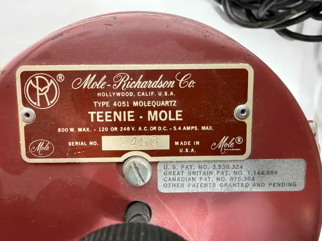 Mole-Richardson Teenie-Mole Studio Lights with Stands & Accessor - Photo 7