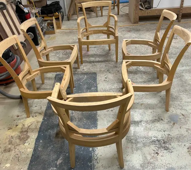 Chaise à rembourrer.