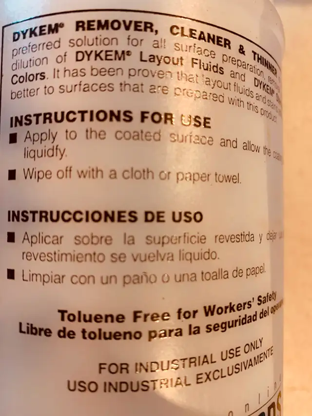 THREE 930 ML. OF Dykem 82638 Remover & Prep,AS PICTURED - Photo 4