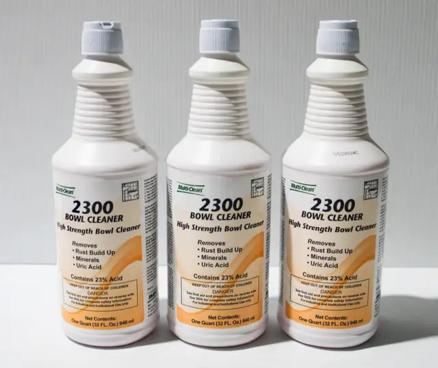 3 Multi-Clean 2300 Bowl Cleaner. High Strength Bowl Cleaner 1Qt,