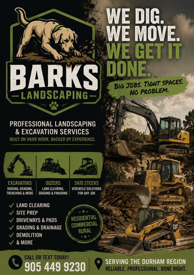 Barks Landscaping | Excavation, Skid Steer