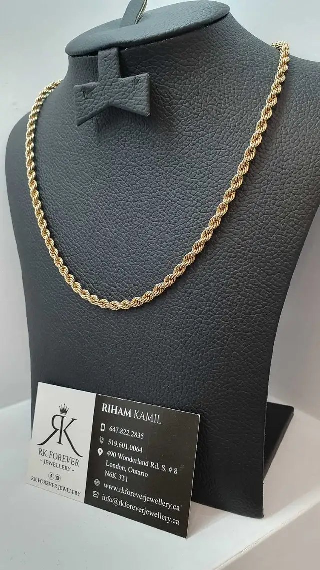 10k yellow gold chain # 397_9 - Photo 2