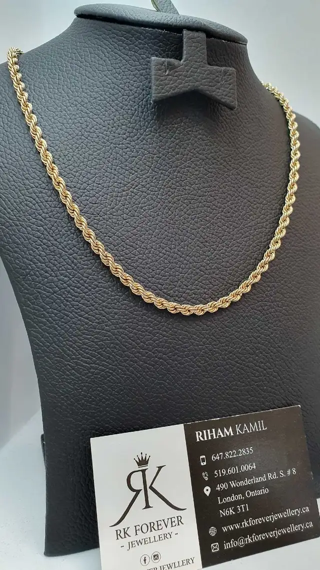 10k yellow gold chain # 397_9 - Photo 3