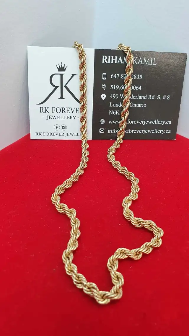 10k yellow gold chain # 397_9 - Photo 4
