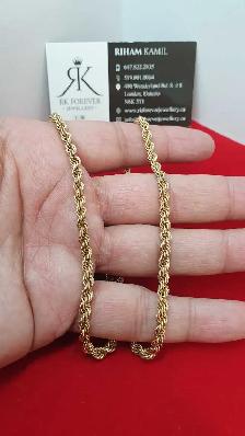 10k yellow gold chain # 397_9 - Photo 5