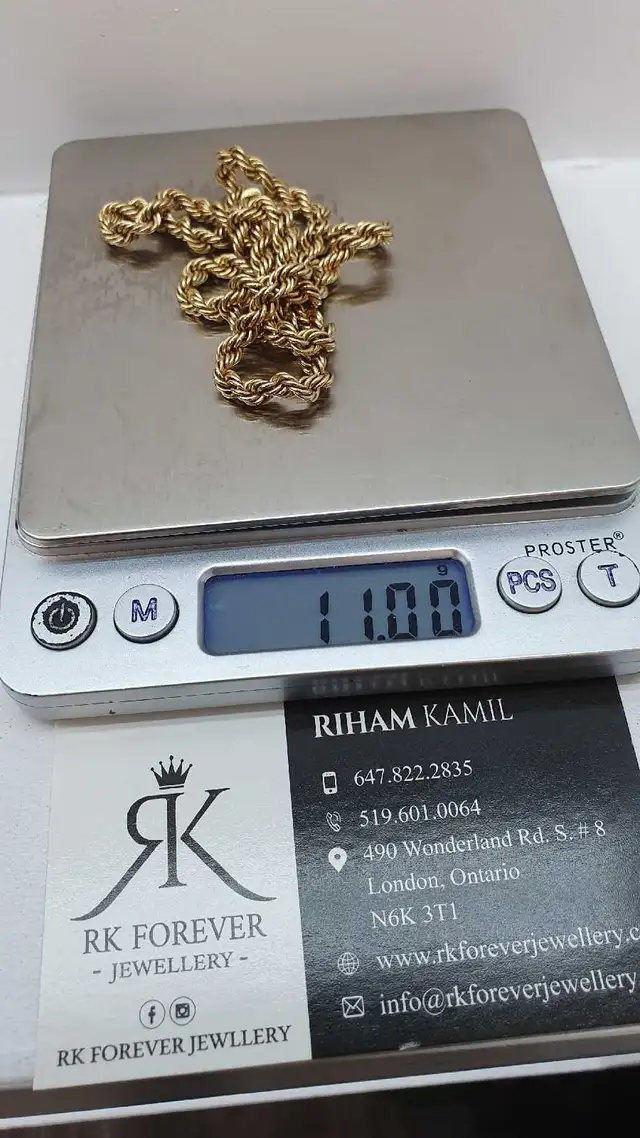 10k yellow gold chain # 397_9 - Photo 6