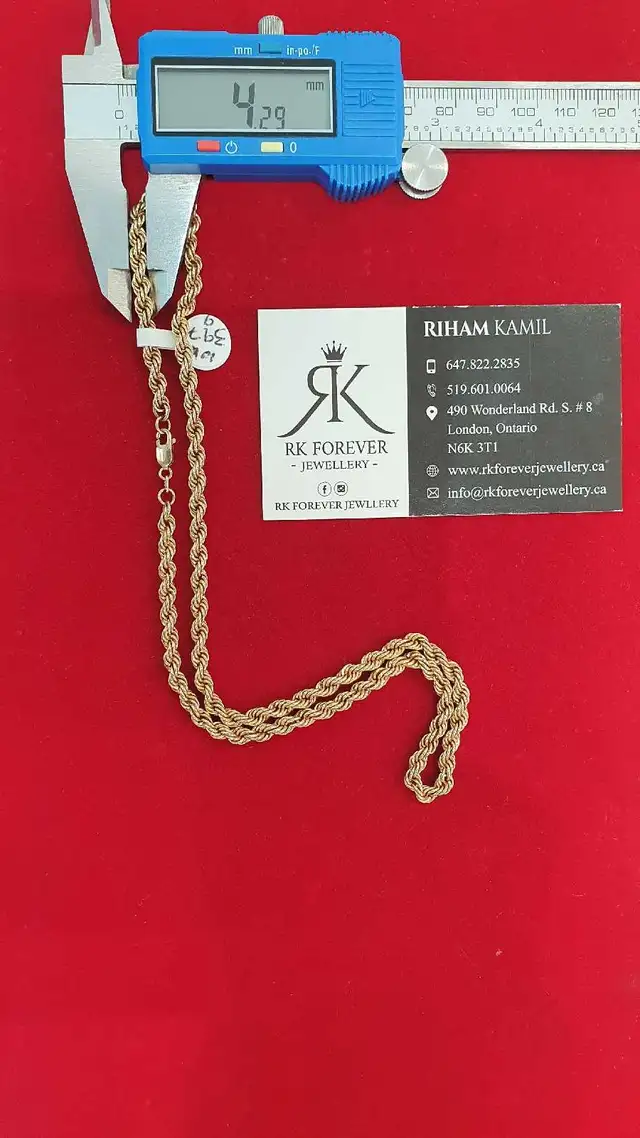 10k yellow gold chain # 397_9 - Photo 8