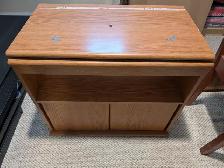 FREE TV stand - oak veneer