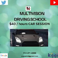 PRIVATE CAR DRIVING LESSOPN WITH S.A.A.Q APPROVED DRIVING SCHOOL