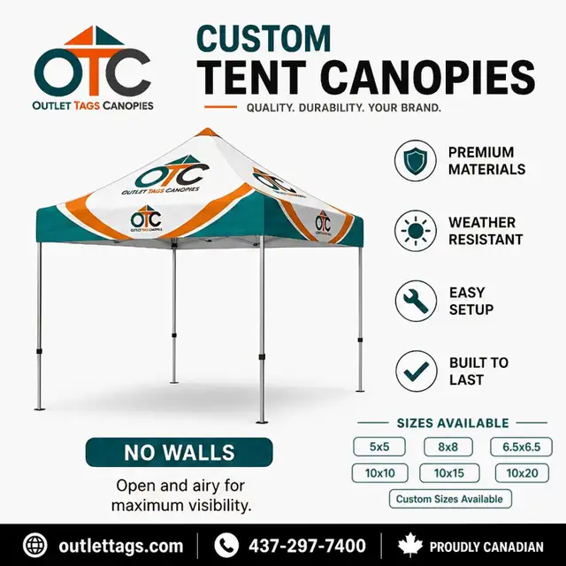 Custom 10x10 Pop Up Tent - Event Canopy - Multiple Designs