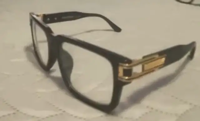 Tom Ford glasses with clear lenses, black and gold - Photo 2