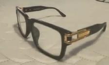 Tom Ford glasses with clear lenses, black and gold - Photo 2