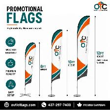 Custom Promotional Flags - Feather & Teardrop Signs